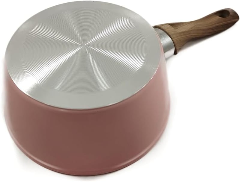 Rumplex Mini Hordozható Palacsinta és Omlett Serpenyő 14cm - Tapadásmentes Alumínium, Indukciós Főzőlappal Kompatibilis, Rózsaszín