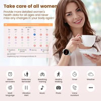elfofle Női Okosóra Telefonálással, 1,39" HD Érintőkijelző, Ezüst, IP67 Vízálló, 120 Sport Mód, Pulzusmérő, iOS/Android 3