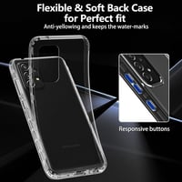 Samsung A32 4G Ütésálló Átlátszó-Sárga TPU Tok 6