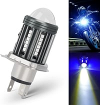 SUPAREE H4 LED motorkerékpár fényszóró, 3300LM, 6000K fehér-kék, HS1 kompatibilis 1