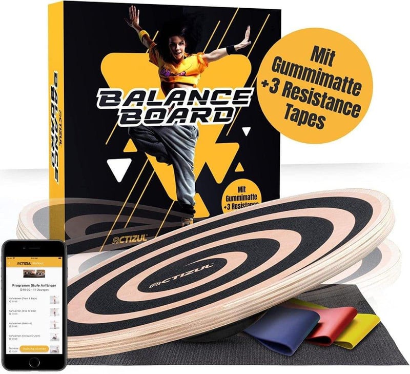 Fa egyensúlyozó deszka szett - Balance Board applikációval és kiegészítőkkel