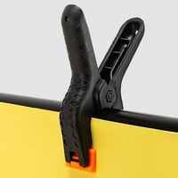 POHOVE 20 db Fekete Nylon Rugós Szorító - Műanyag Rögzítő Kapcsok Állítható Betéttel Műteremhez, Művészethez, Kézművességhez, Fotózáshoz 7