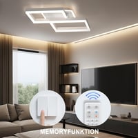 ANTENLICHT Modern Geometrikus LED Mennyezeti Lámpa 40W - Távirányítós, Fokozatmentesen Szabályozható, 3000-6500K, Nappali és Hálószoba Világ 4