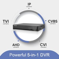 Evtevision 8 csatornás 5MP DVR rögzítő, személy- és járműfelismerés, többféle kamerarendszerhez 2