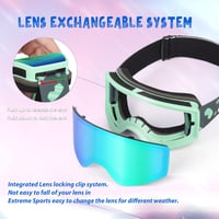 EXP VISION Gyerek Síszemüveg - Kék, Páramentes, 100% UV Védelemmel, Szemüveg Felett Viselhető, Sisakkompatibilis Snowboard Szemüveg 2-14 Éve 4