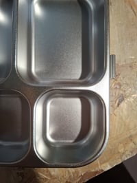 HOMEFAVOR Nerezový detský desiatový box 800 ml, 4-priehradkový nepriepustný obedár Bento do školy, vhodný do umývačky riadu 4