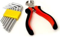 Elagon Guitar Pro Care Kit - Gitárápoló készlet húrtisztítóval, húrkészlettel, 8 imbuszkulccsal, húrtekerővel, húrvágóval és akciómérővel 8