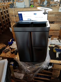 EKO Mirage Plus Szenzoros Hulladékválogató Szemetes 3 Rekeszes 60 L (2x15L+30L) — horpadás a bal oldalán (állapot: lásd a 2. képet) 3