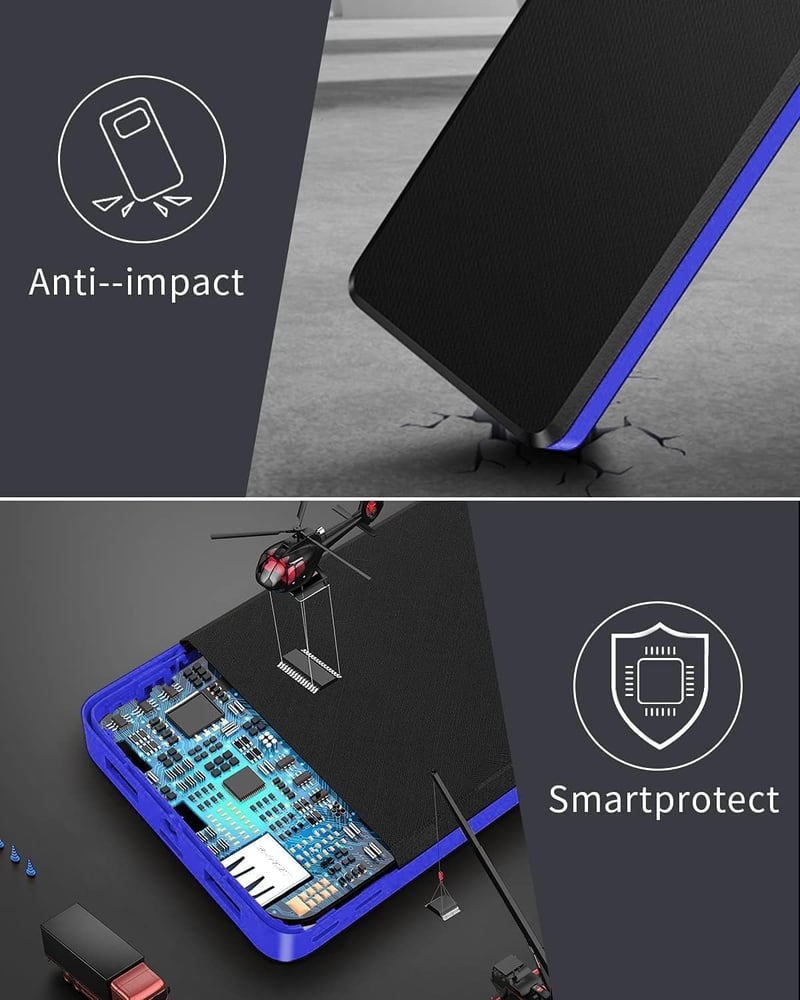 BASEUS 42800mAh Power Bank 25W PD3.0 USB-C gyorstöltő, 3 be- és kimenet, LED kijelző