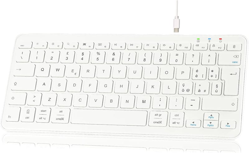 Qulose 11" Vezeték Nélküli Bluetooth Billentyűzet