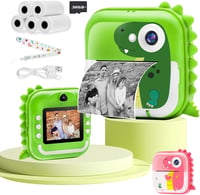 TOYOGO Instant Fényképezőgép Gyerekeknek - 24MP Dupla Lencsés Digitális Kamera, 2,4" Kijelző, 1080P Videó, Azonnali Nyomtatás, 32GB SD Kárty 1
