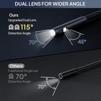 Qimic 1080P HD Endoszkóp Kamera - Dupla Lencsés, IP67 Vízálló, Android/iPhone Kompatibilis, 5m 5