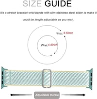 Apple Watch Zöld-Sárga Nylon Szíj 38-41mm Okosórához 3