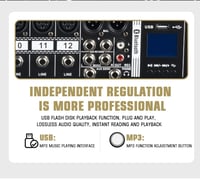 Weymic MX-80 Professzionális 8 Csatornás Keverőpult - DJ, Színpad, Karaoke Hangkeverő USB Csatlakozással és DSP Effektekkel 5