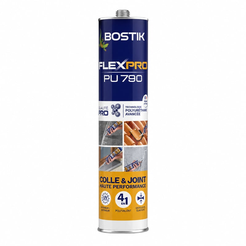 Bostik Flexpro PU 790 adeziv și etanșant poliuretanic 300 ml maro multifuncțional pentru interior și exterior — fără capac din plastic (stare: vezi a 2-a imagine)