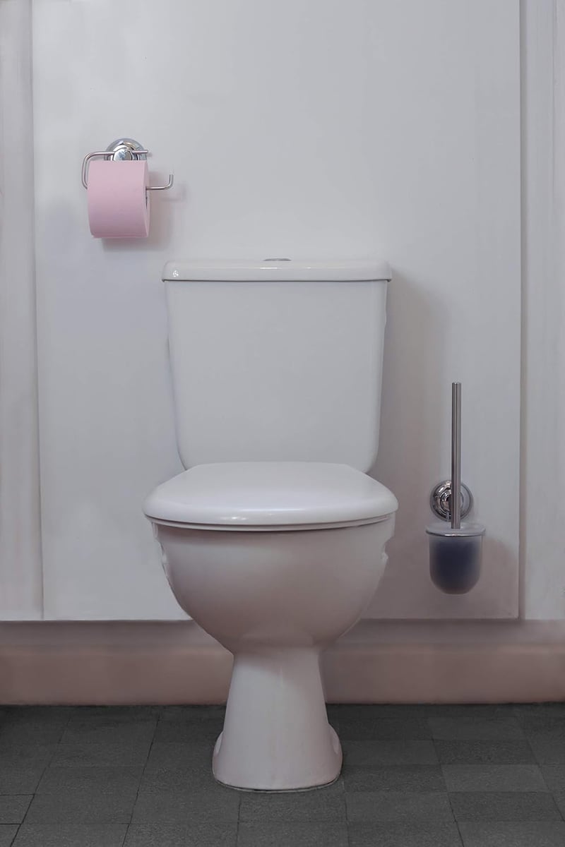 MaxHold Fúrás Nélküli WC-Papír Tartó - Tapadókorongos Vákuum Rendszer - Rozsdamentes Acél - 10 kg Teherbírás - Fürdőszobába és Konyhába