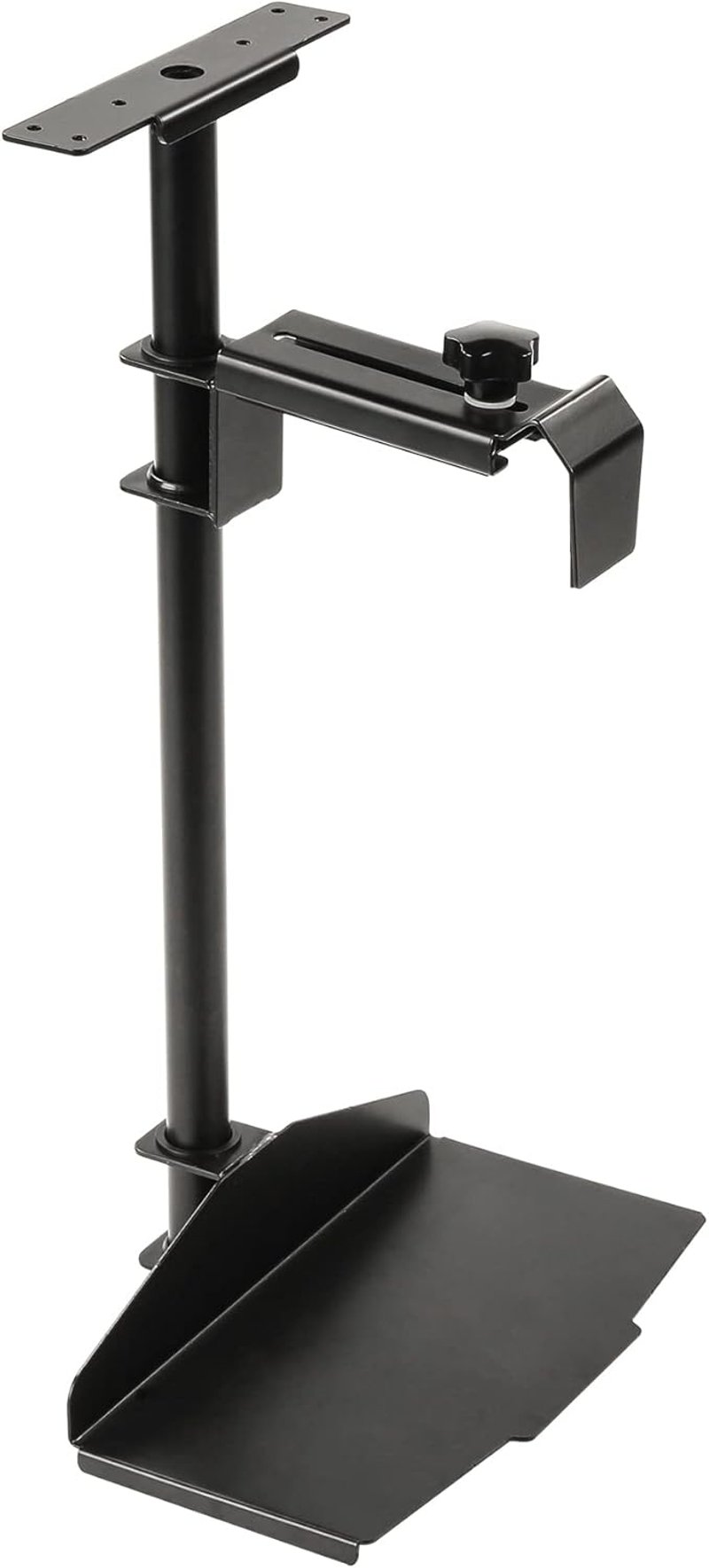 EUREKA ERGONOMIC Asztali PC Tartó - 360° Forgatható, Állítható Magasságú és Szélességű Számítógépház Tartó Asztal Alá, Fekete, 20kg Teherbír