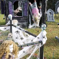 Óriás Halloween Pókháló Szett 30 Pókkal - Beltéri/Kültéri Dekor 4