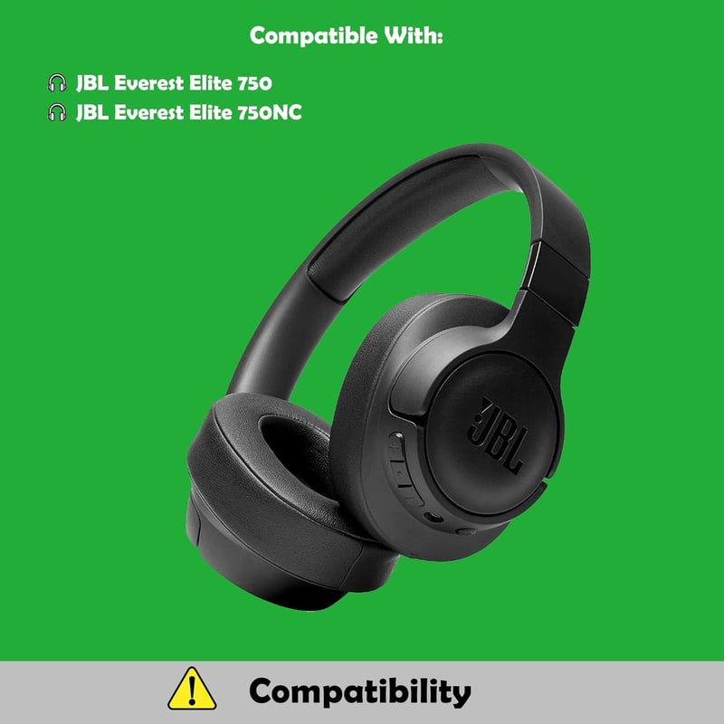 JBL Everest Elite 750 és 750NC fülpárnák - Prémium bőr, memóriahab, vezeték nélküli fejhallgatóhoz