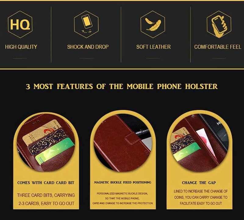 Sony Xperia 10 III Világoskék Bőrtok Pénztárcával és Állvánnyal