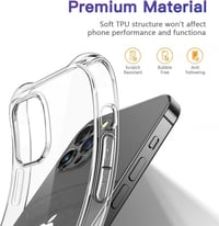 iPhone 12 Pro Max Átlátszó Szilikon Védőtok - CANSHN 6