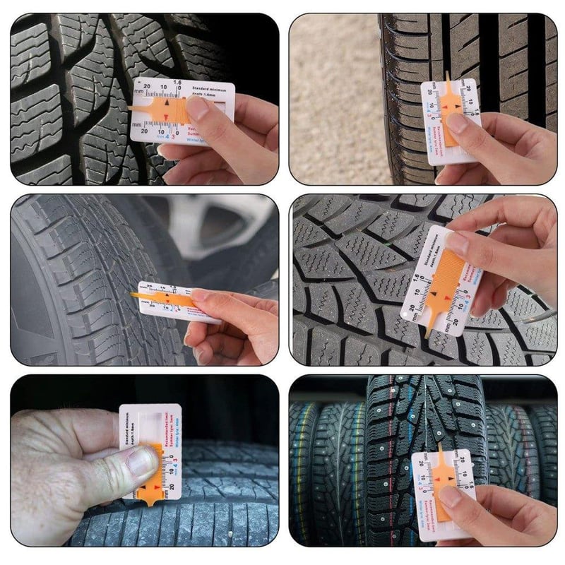 Profi Gumiabroncs Mélységmérő Szett - 4 db, 0-20 mm, Autó és Motor
