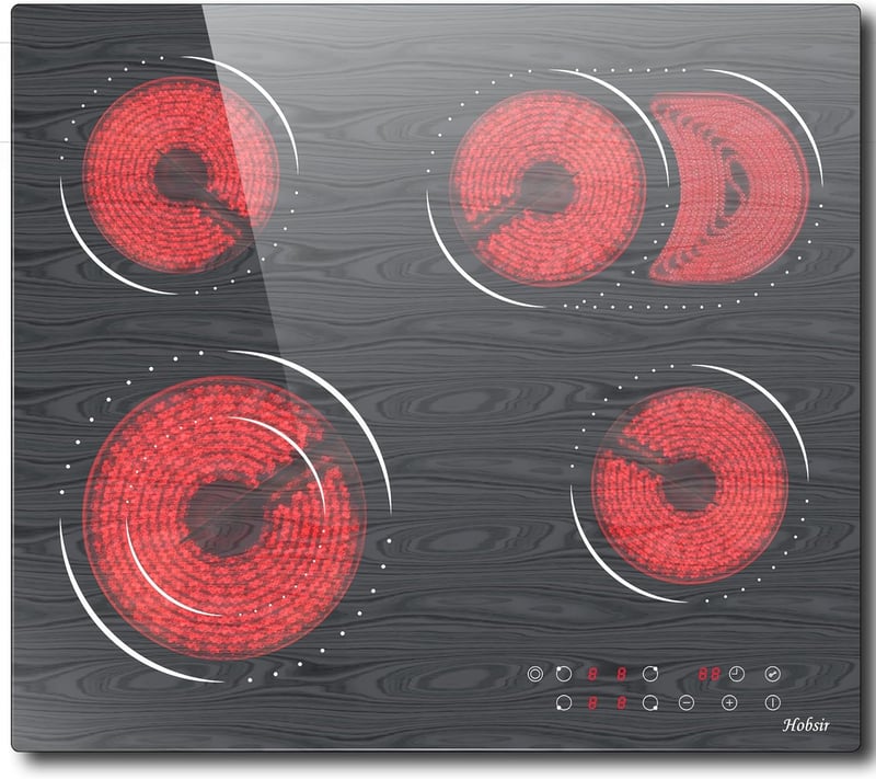 Hobsir hob LH06 üvegkerámia főzőlap 4 zónás 60cm érintésvezérlés 6600W
