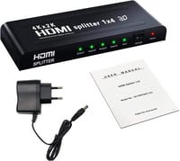 4K HDMI Elosztó 1 be 4 ki - Xbox, HDTV, Projektor kompatibilis 7