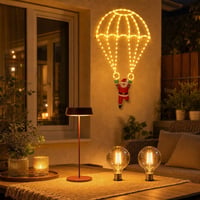Terasa set: 85cm LED reťaz, 8 režimov + stmievateľná lampa IP54 + 2x Edison LED žiarovka 2200K 1