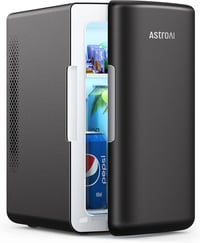 AstroAI 2 az 1-ben Mini Hűtőszekrény, 6L/8 Dobozos, Hűtő-Fűtő Funkcióval, 12V/220V, Autóba, Irodába, Kollégiumba - Fekete 8