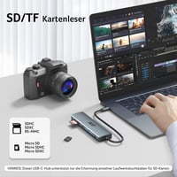 Acer 7-in-1 USB-C Hub - 4K HDMI, 2x USB 3.0, 100W PD, SD/TF Kártyaolvasó, Alumínium Dokkoló iPhone 15/16, MacBook, iPad Pro/Air 6