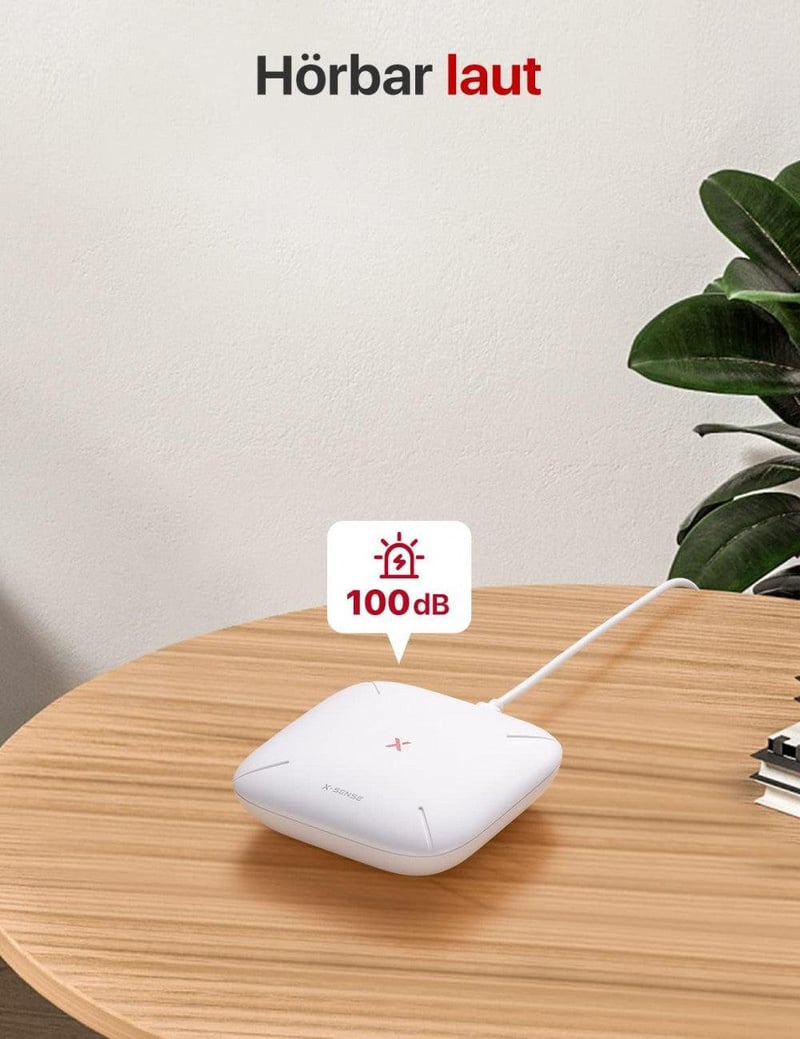 X-Sense SBS50 Okosotthon Központi Egység - Kompakt Fehér Dizájn, 2.4GHz Wi-Fi, 2in1 Némító/Párosító Gomb, 100dB Riasztás, 50 Eszköz Kezelése