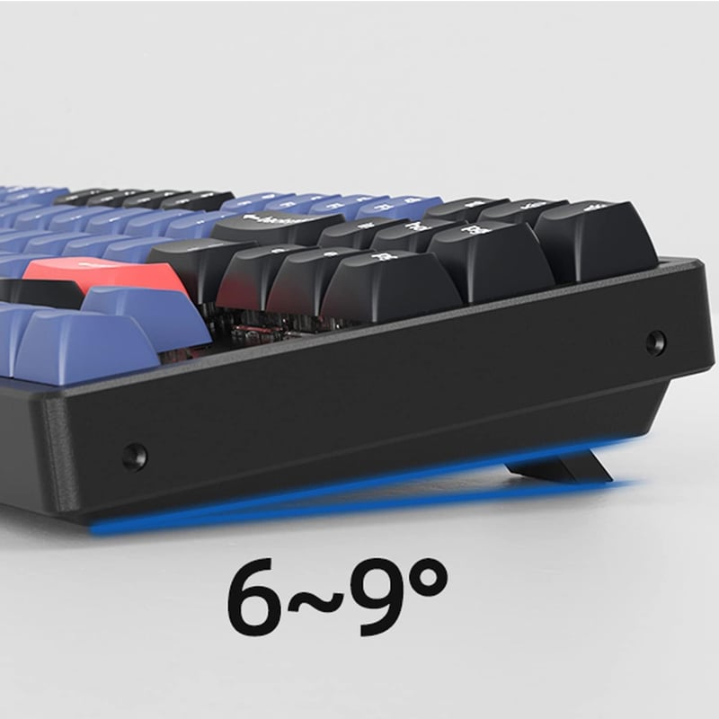 Keychron K8 Pro vezeték nélküli TKL mechanikus billentyűzet, RGB háttérvilágítással, piros Gateron G Pro kapcsolókkal