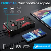 BIUBLE 12V-os autós indító powerbank LED lámpával és USB töltővel 3