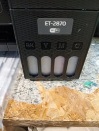 Multifunkčná atramentová tlačiareň Epson EcoTank ET-2870 formátu A4 s Wi-Fi, kopírkou, skenerom a LCD displejom — zaschnutý atrament (stav: pozri 2. obrázok) 2