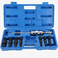 Set extractor rulmenți orbi FreeTec cu ciocan culisant, 8-32 mm (utilizat, incomplet - lipsește capul de 15 mm) — set de 8 piese 1