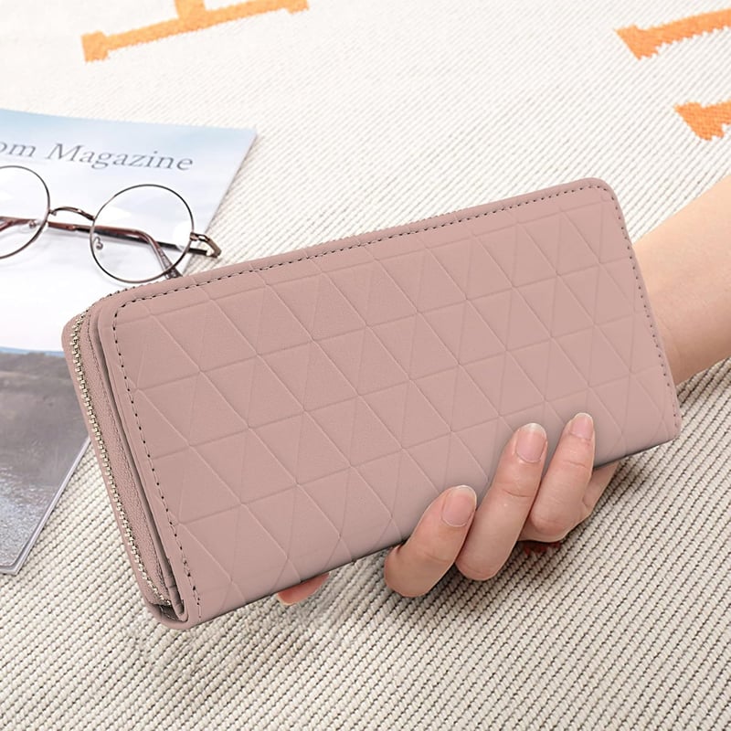 TAN.TOMI Elegáns Női Pénztárca - Hosszú, RFID Védelemmel, Vegán Bőr, Exkluzív Dombornyomással