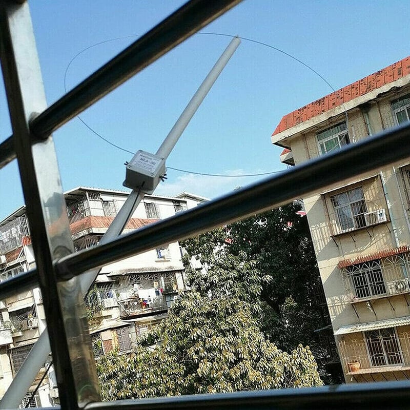 GutView MLA-30+ Hurokantenna 0,5-30MHz - Aktív Vevőantenna Rövidhullámú Rádióhoz, 60m Hatótávolság, Sötétzöld