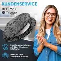 Sanilo Fogaskerék Mintás WC Ülőke Ovális Fából - Puha Záródású Mechanizmus, Könnyű Szerelés, Strapabíró Zsanérok, Modern Dizájn 8
