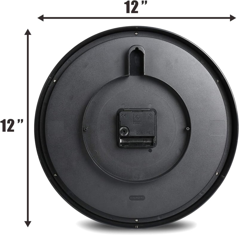 Plumeet 30,5 cm-es Hangtalan Falióra - Modern Fekete Dizájn Nappaliba, Konyhába