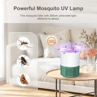 Bubbacare Elektromos Rovarcsapda - UV Fényes Szúnyog- és Légyirtó, Hordozható USB Rovarölő Lámpa Otthonra, Kempingezéshez, Kertbe 2