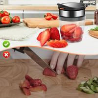 Goodchef Gyümölcs- és Zöldségszeletelő Készlet - Rozsdamentes Acél Pengék, Eper- és Gombavágó, Tojásszeletelő, Konyhai Segéd Salátákhoz, BPA 6