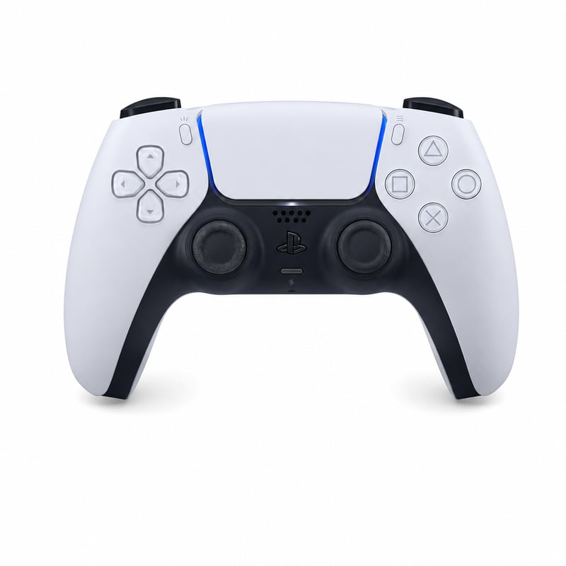 Sony DualSense fehér vezeték nélküli kontroller PS5-höz – hibás — hibás, részben működik: bal analóg húz (állapot: lásd a 2. képet)