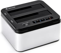 Salcar USB 3.0 HDD/SSD dokkoló állomás, 2 férőhelyes, klónozó funkcióval, 2x8TB 1
