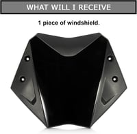 PSLER Motorkerékpár Szélvédő TMAX 530 2012-2016 Modellekhez - Fekete ABS Műanyag Szélfogó Plexi, Első Burkolat, Szélterelő 5
