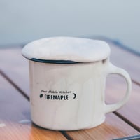 Fire-Maple Zománcozott Kemping Bögre 350ml - Hőálló Kávés Teás Pohár Utazáshoz, Irodába, Otthonra - Klasszikus Stílusú Hordozható Ivókupa 5