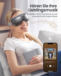 RENPHO Eyeris 1 Szemmaszírozó Készülék Melegítéssel, Vibrációval és Bluetooth Zenével - Enyhíti a Szemfáradtságot, Javítja az Alvásminőséget 3