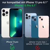 iPhone 13 Ütésálló Fekete Gumi-Szilikon Védőtok 2