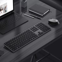 Seenda ultravékony vezeték nélküli billentyűzet és egér szett, német QWERTZ, Space Gray 7