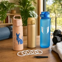 Sada fliaš na nápoje: 1x 600ml + 1x 500ml + 1x 1l fľaša + 6x tesnenie 1